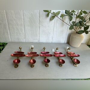 Anthropologie Red
Gold /red Tone Wall Art Hook=   5 NEW